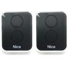 NICE - Télécommande Nice ERA ONE2, 2 canaux, 433,92 MHz,Noir/Blanc, ON2 (Confezione da 2)