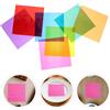112 fogli di cellophane colorato, quadrati, pellicole di carta cellophane per