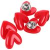 6 Pcs Spille Per Colletto Spilla Forma Di Cuore Gioielli Pin Colletti