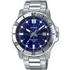 Casio Orologio Casio MTP-VD01D-2E Diver Look Vintage Casual Sport Uomo Metallo - Qu...