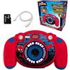 Lexibook Spiderman - Fotocamera digitale per bambini, funzione foto e video, giochi, scheda SD da 32 GB inclusa - DJ080SPLXB
