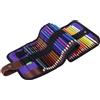 Matite colorate rollup con confezione in tela 50 Matite colorate