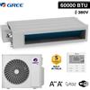 Gree Climatizzatore mono canalizzato Gree R32 60000 Btu alta prevalenza 380v - comand