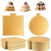 200 Pezzi Mousse Cake Board Set, 100 Pezzi Sottotorta Da 9 Cm, 100 Pezzi Quadrat