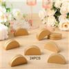 24x Porta segnaposto in legno con clip per menu per compleanni, ristoranti,