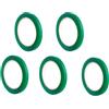 syrom 5 ROTOLI NASTRO SIGILLATRICE 9 mm x 66 m VERDE PER DISPENSER SIGILLA DA TAVOLO