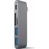 Satechi Multiporta 2 x Porte USB 3.0 + 1 x Type-c + Card reader SD Satechi ST-TCUPM