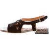 CHIE MIHARA scarpe donna Sandalo Tanzo con fasce in camoscio nero tacco 2