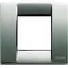 Vimar 17092.36 Idea placca Classica 1-2 moduli, 8.8x8x0.3cm, cromo