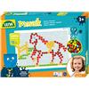 LENA - Mosaico Collegare Gioco Impostare Insieme a 200 Trasparente Tappi per 3+ Anni Bambini, Multicolore