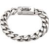 Uno de 50 - Bracciale con design a catena a maglie e chiusura automatica, collezione UNO MEN, placcato argento sterling, taglia M, prodotto in Spagna