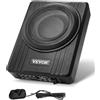 VEVOR Subwoofer auto subwoofer 300 W 254 mm sottile subwoofer auto con alimentazione, sottosistema con amplificatore integrato, ingresso alto/basso e controllo del volume per camion SUV