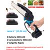 Motosega Elettrica Portatile da 48V con 2 Due Batterie Per Potatura Giardinaggio
