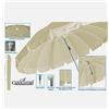 Idea Pioggia Ombrellone Luxury Spiaggia Antivento Alluminio Vari Colori 16 Stecche Con Sacca