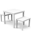 Ipae Progarden Ipaea Progarden Set Papua Da Giardino Bainco Da Esterno 2 Panche 1 Tavolo