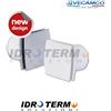 VECAMCO ASPIRATORE ELETTRICO Ø 100 CON FRONTALE CHIUSO BIANCO VECAMCO