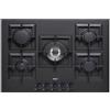 Elleci Piano Cottura Elleci Plano 75 5 fuochi Ghisa G40 Nero PGSP75140CS