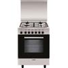 Glem Gas Cucina a Gas 4 Fuochi Forno Elettrico Ventilato Grill 60x50 cm Glem Gas A654MI6