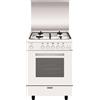 Glem Gas Cucina a Gas 4 Fuochi con Forno a Gas Ventilato Grill 60x50 cm Glem Gas A654Vx