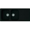 Elleci Lavello Fragranite Incasso Elleci Master 116X50 2 Vasche LGM50040 G40 Nero