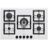 Elleci Piano Cottura Elleci Plano 75 5 fuochi Ghisa G68 Bianco PGSP75168CS