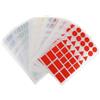 50 Sheets Adesivi Con Codice Colore Forma Etichette Adesive Colorate