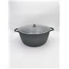 Blumenthal Bavaria Casseruola 36cm Pietra Vulcanica Antiaderente Con Coperchio In Vetro Induzione