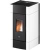 Cadel Stufa a Pellet Canalizzata 8,5 kW 17 Kg 238 m3 Bianco CRISTAL Plus 9 Cadel