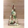 Mercury Home Albero In Legno E Corteccia Natalizio Grande Con Luci LED Bacche Pigne 8x26x55cm