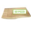 ggroup 50 COLTELLI IN LEGNO MONOUSO , POSATE NATURALI 100% USA E GETTA 16cm
