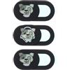 3 PC Copertina di diapositiva Slide Dog Pattern Privacy Protection Webcam Cover