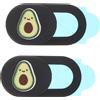 2pcs Avocado Design WebCam Cover Protector telecamera per cellulare