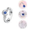 Anello di dito da 1 pc Anello romantico Star Moon Creative Open Finger ()