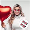 2 Pcs Occhiali Da Sole Forma Di Cuore Adoro Gli Stenopeici Festa Graziosi