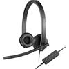 Logitech Cuffie microfono filo H SERIES H570E Black 981 000575