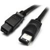 Hamlet Cavo Firewire 800 9 Pin 400 6 Pin Black 1,8m XZCFWB9A6180