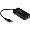 Startech.Com Adattatore di rete Gigabit (1000Base-TX) Type C con porta USB Black US1GC301AU