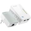 TP-LINK Tp Link Power line AV600 Starter Kit Silver e White TL WPA4220 KIT