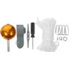 Kit Per L'alzabandiera Accessori Pali Corda Asta Pennone Decorativo