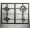 Indesit Piano cottura gas 4 zone THP 641 W IX I 1 Inox (60cm)