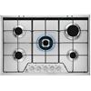 Electrolux Piano cottura gas 5 zone SERIE 600 Kgs7534Sx Inox (75cm)