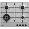 Beko Piano cottura gas 4 zone PRACTICLEAN Hiaw64224Sxe Inox (60cm)