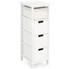 Yes Everyday LEONIE Cassettiera 4 Cassetti Bianco (25cm)