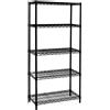 Yes Everyday LUX Scaffale arredo Nero opaco (75x160hcm) Mobile KIT