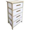 Yes Everyday REKA Cassettiera 4 Cassetti Bianco (40cm)