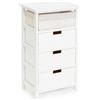 Yes Everyday LEONIE Cassettiera 4 Cassetti Bianco (40cm)