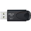 PNY, Chiave USB Attaché 4 64GB Tipo-A 3.1, Nero