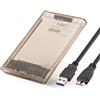 Ewent BOX ESTERNO PER HARD DISK SSD SATA HDD 2,5" USB 3.2 GEN1 EWENT EW7069 TRASPARENT