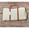 Michael Bolton borsone trolley beige con tasca esterna e cinghia