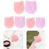 6 Pcs Coperture Spazzole Da Viaggio Pennelli in Silicone Protezione Trucco
